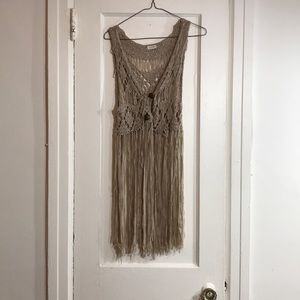 ‘Blu Pepper’ Fringe Vest